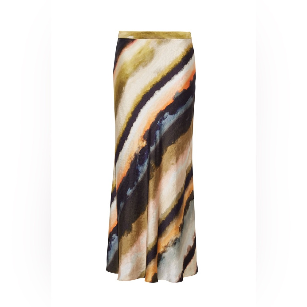 CARA CARA $525 KAIA SILK MAXI SKIRT